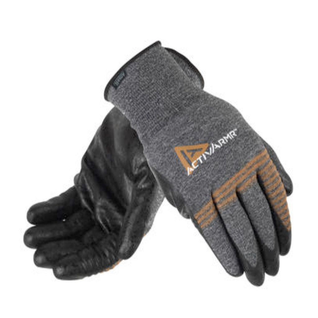 Ansell gloves showing front and back