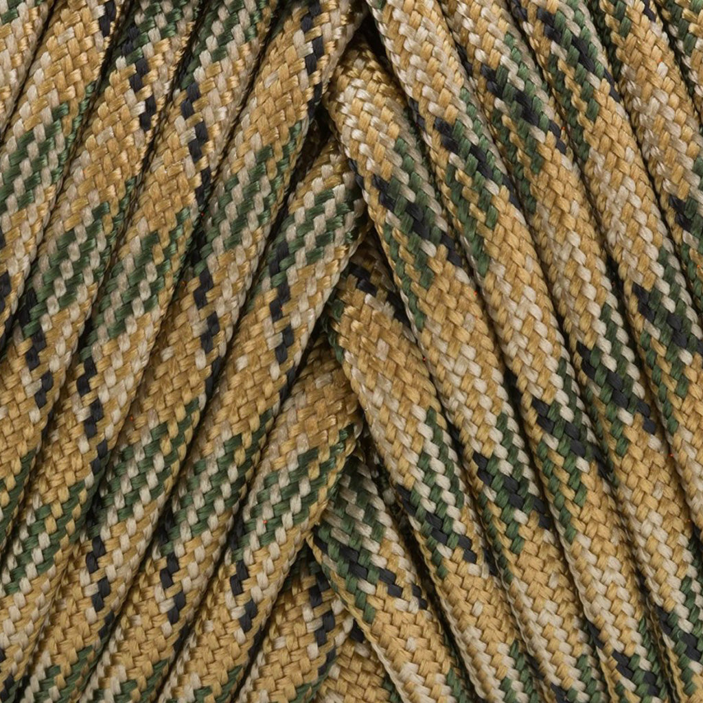 Close up of mixed camo laces