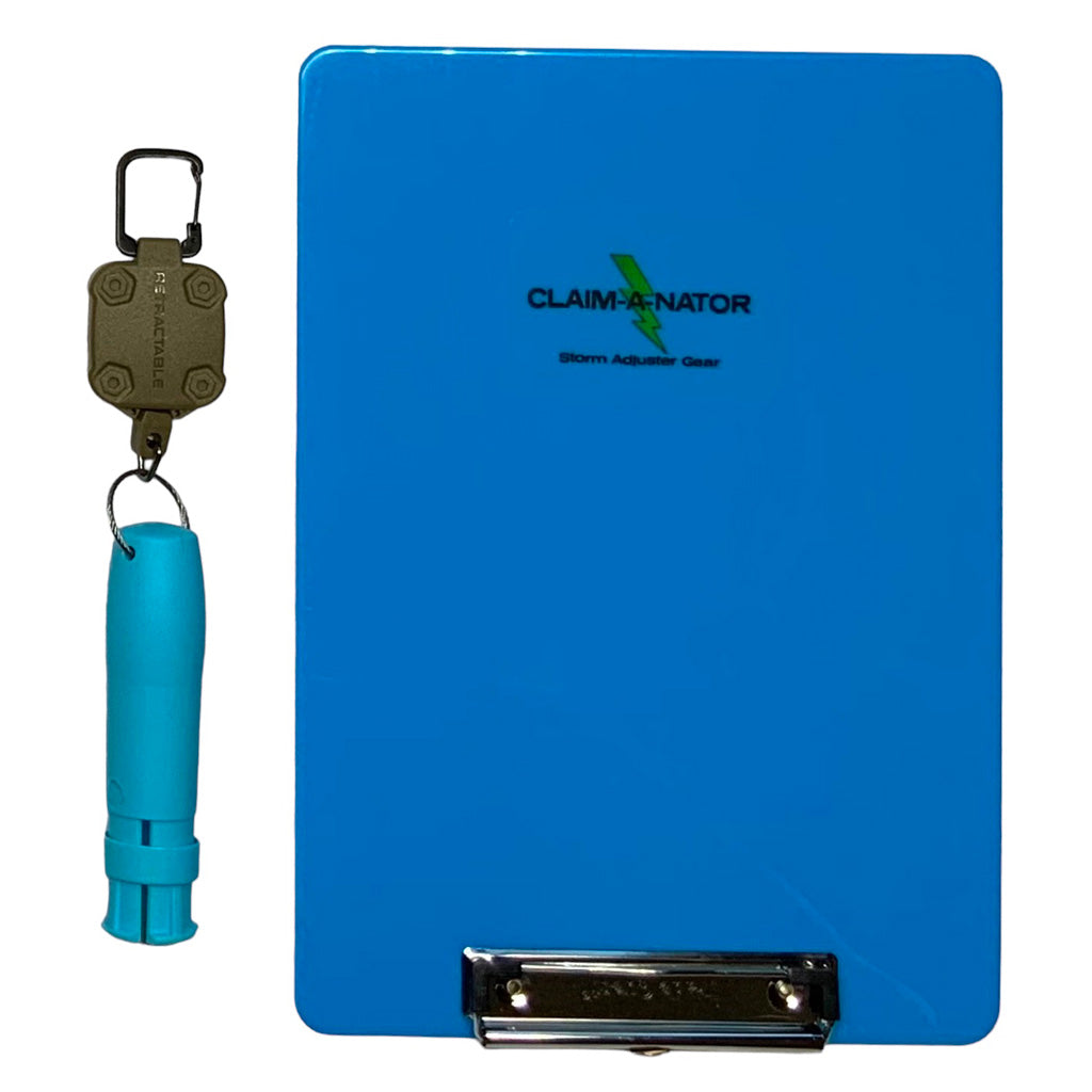 Sky Blue Clipboard and Chalk Holder
