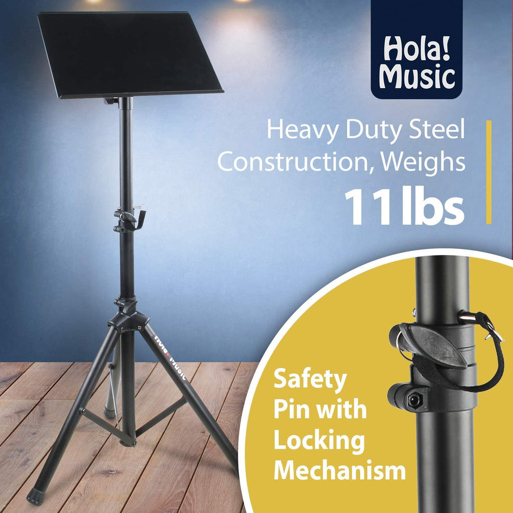 HPS-300B Heavy Duty Professional Multi-Purpose DJ Tripod Stand - Laptop Stand, Projector Stand, Mixer Stand and Other Audio Equipment