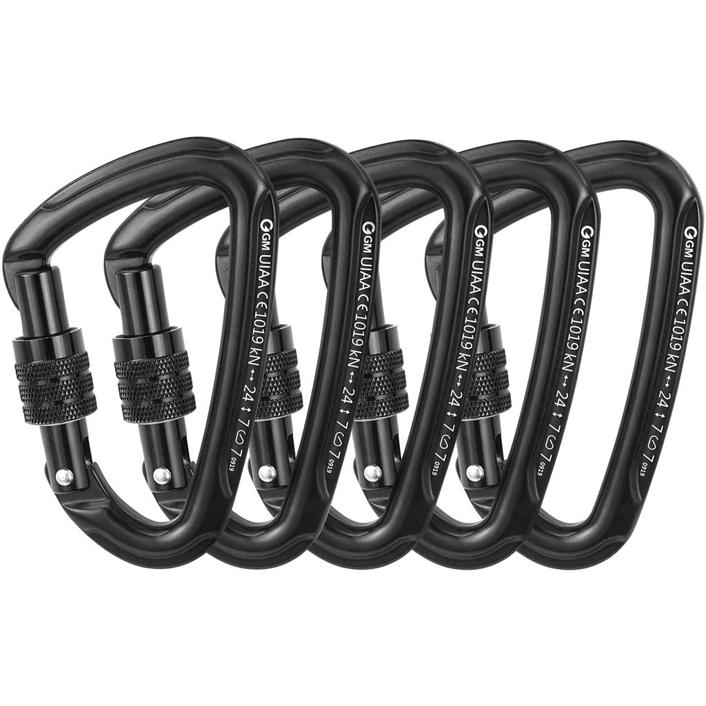 5 locking carabiners included in 2SS Rapid Bag Kit